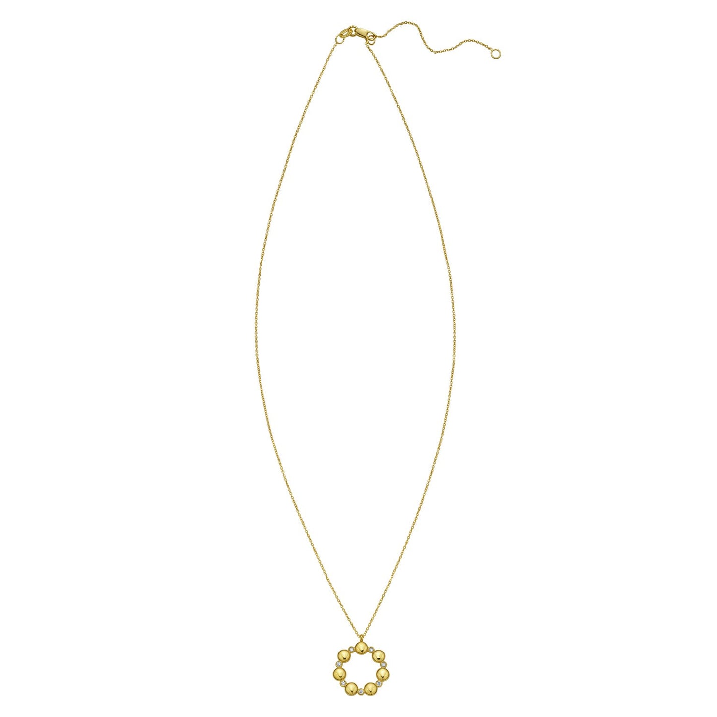 14K Yellow Gold Diamond Cut Cable Chain Necklace