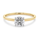 3/4 Carat Round Lab Grown IGI G/VS1 Diamond Solitaire Ring in 14K Yellow Gold