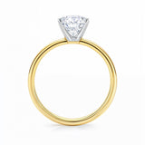 3 Carat Radiant Lab Grown IGI G/VS1 Diamond Solitaire Ring in 10K Yellow Gold
