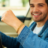 10k Yellow Gold Semi Solid Miami Cuban Bracelet (6.10 mm)