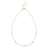 14K Two Tone Gold Classic Paperclip Chain Necklace