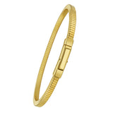 Gold Over Sterling Silver Cubogas Chain Bracelet