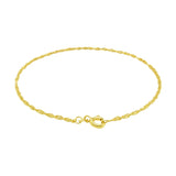 10k Yellow Gold Singapore Bracelet (1.50 mm)