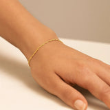 10k Yellow Gold Singapore Bracelet (1.50 mm)