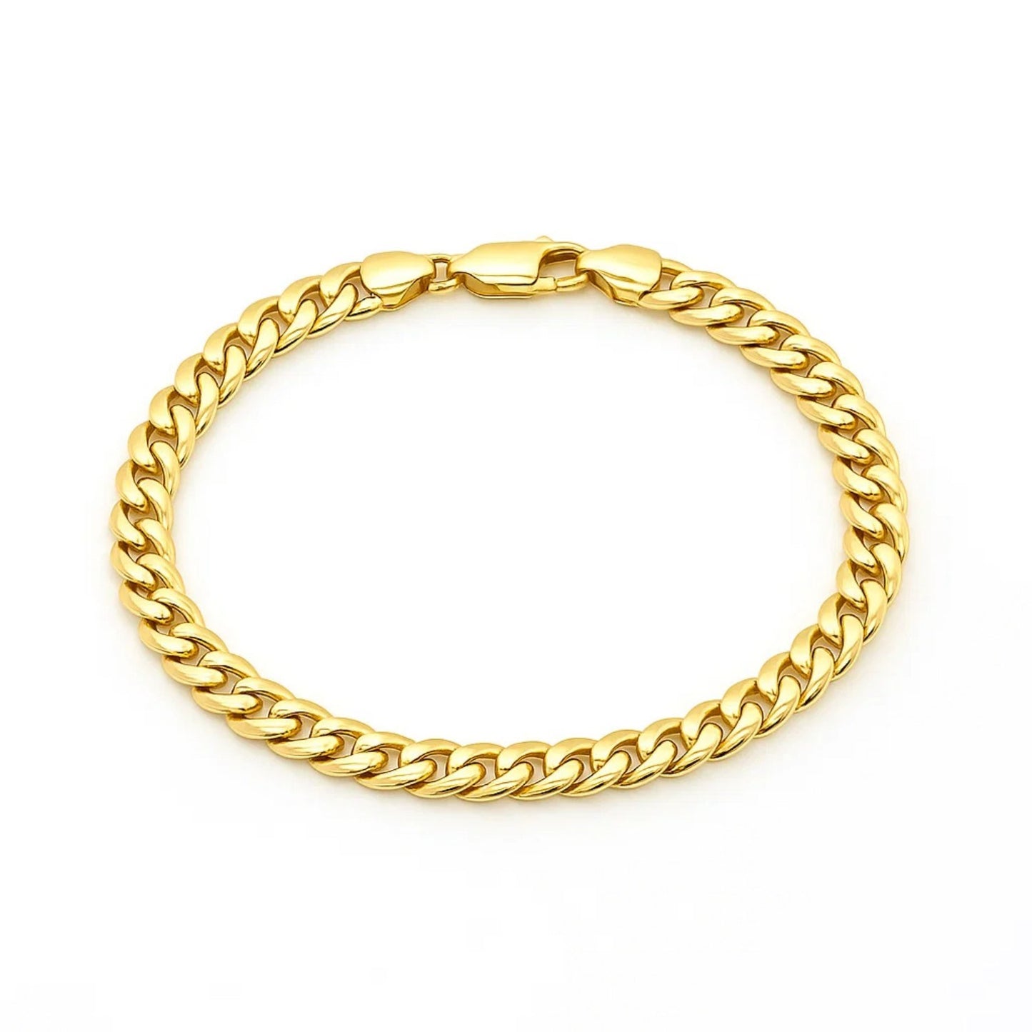 10k Yellow Gold Light Miami Cuban Bracelet (7.00 mm)
