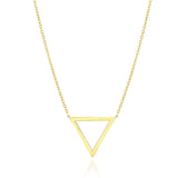 14k Yellow Gold Delta Symbol Chain Necklace