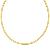 Gold Over Sterling Silver Cubogas Chain Necklace