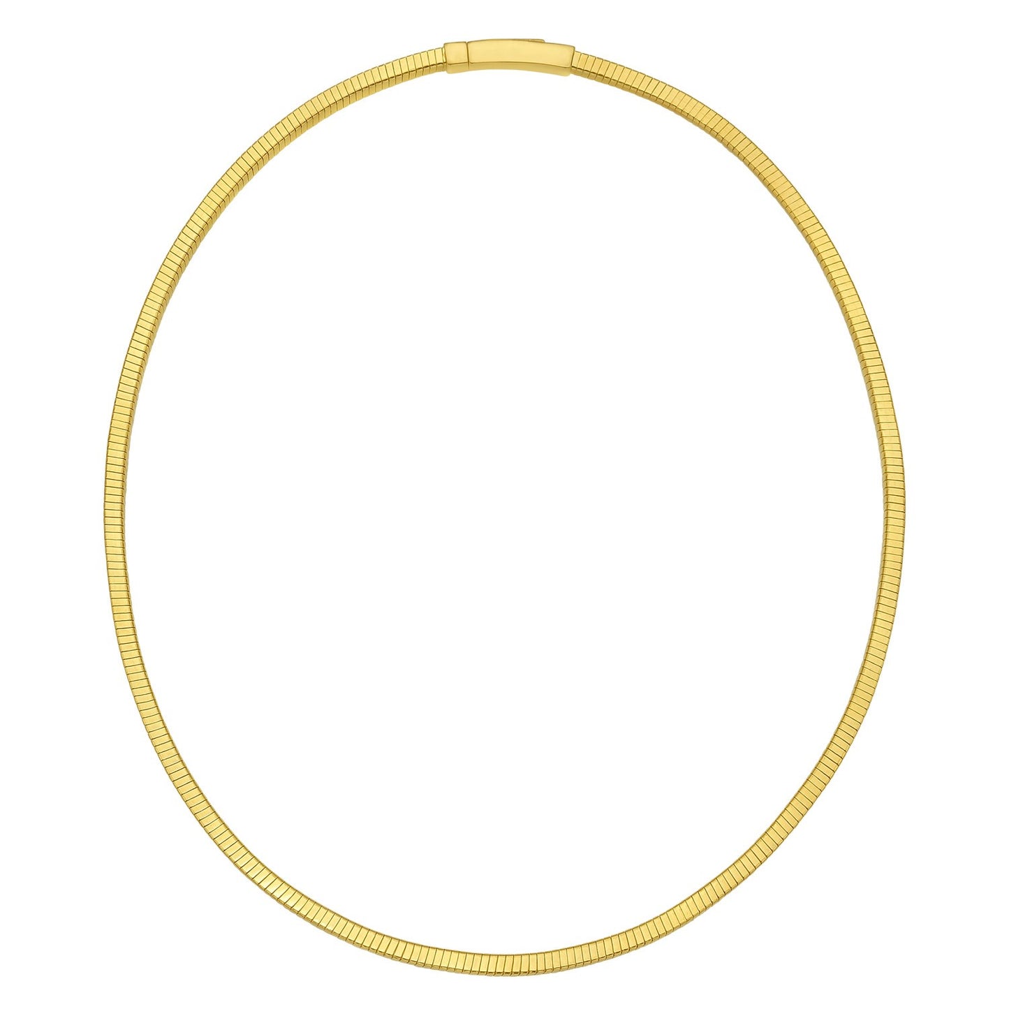 Gold Over Sterling Silver Cubogas Chain Necklace