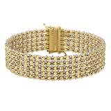Medium Red Carpet Bracelet in 14K Two Tone Gold (14.10 mm)