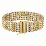 Medium Red Carpet Bracelet in 14K Two Tone Gold (14.10 mm)
