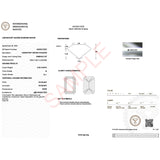3 Carat Emerald Lab Grown IGI G/VS1 Diamond Solitaire Ring in 10K White Gold