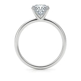 3 Carat Emerald Lab Grown IGI G/VS1 Diamond Solitaire Ring in 10K White Gold