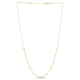 14k Yellow Gold Bead Necklace
