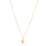 Dove Necklace in 14K Yellow Gold