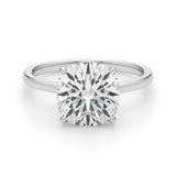 5 Carat Cushion Lab Grown IGI G/VS1 Diamond Solitaire Ring in 10K White Gold