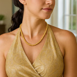 14k Yellow Gold Bead Chain Necklace(5mm)