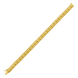 14K Yellow Gold Scalloped Bangle (8.00 mm)