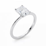 3 Carat Radiant Lab Grown IGI G/VS1 Diamond Solitaire Ring in 14K White Gold