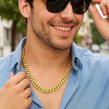 14k Yellow Gold 22 inch Polished Curb Chain Necklace