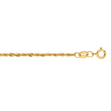 Lite Rope Chain Bracelet in 14k Yellow Gold  (1.50 mm)
