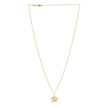 Cutout Star Necklace in 14K Yellow Gold
