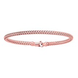 14k Rose Gold Fancy Weave Motif Bangle (3.40 mm)