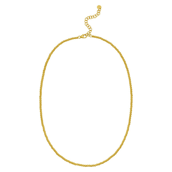 14K Yellow Gold Bead Chain Necklace (2.30 mm)
