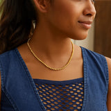14K Yellow Gold Bead Chain Necklace (2.30 mm)