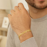 10k Yellow Gold Curb Bracelet (4.70 mm)