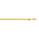 Fine Wheat Chain Bracelet in 10k Yellow Gold (3.00 mm)