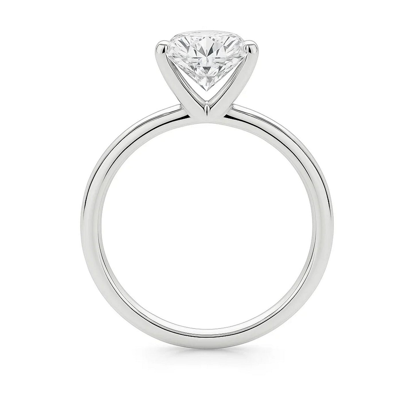 3 Carat Princess Lab Grown IGI G/VS1 Diamond Solitaire Ring in 14K White Gold