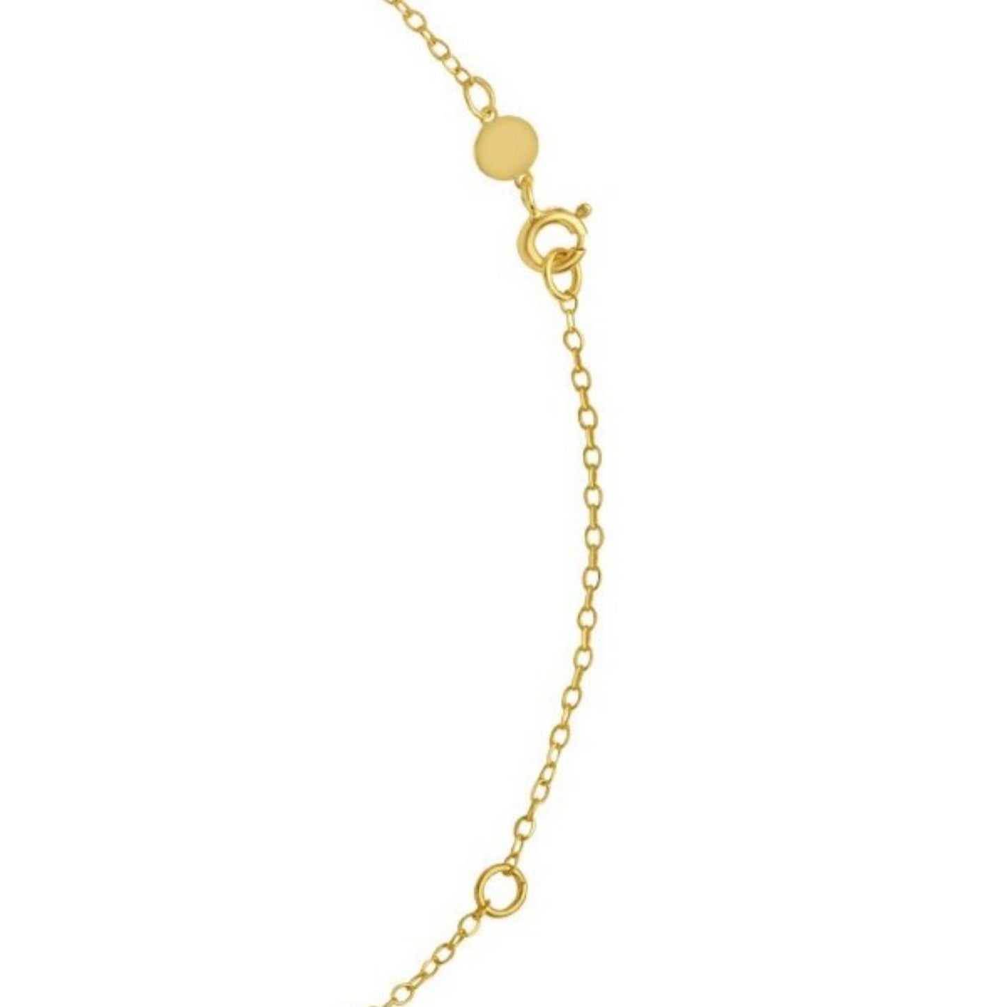 14K Yellow Gold Clover Necklace