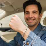 14k White Gold Miami Cuban Semi Solid Bracelet (7.00 mm)