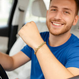 10k Yellow Gold Solid Diamond Cut Rope Bracelet (5.00 mm)