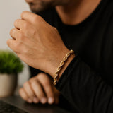 10k Yellow Gold Solid Diamond Cut Rope Bracelet (5.00 mm)