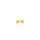 10k Yellow Gold Ball Style Stud Earrings (4mm)