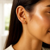 10k Yellow Gold Ball Style Stud Earrings (4mm)