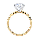 2 Carat Oval Lab Grown IGI G/VS1 Diamond Solitaire Ring in 14K Yellow Gold