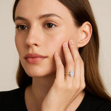 2 Carat Oval Lab Grown IGI G/VS1 Diamond Solitaire Ring in 14K Yellow Gold