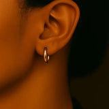 10k Yellow Gold Polished Hoop Earrings (2x15 mm)