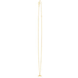 Whale Tail Necklace in 14K Yellow Gold