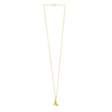 Seal Necklace in 10k Two Tone Gold