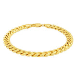 10k Yellow Gold Light Miami Cuban Bracelet (8.00 mm)