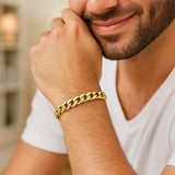 10k Yellow Gold Light Miami Cuban Bracelet (8.00 mm)