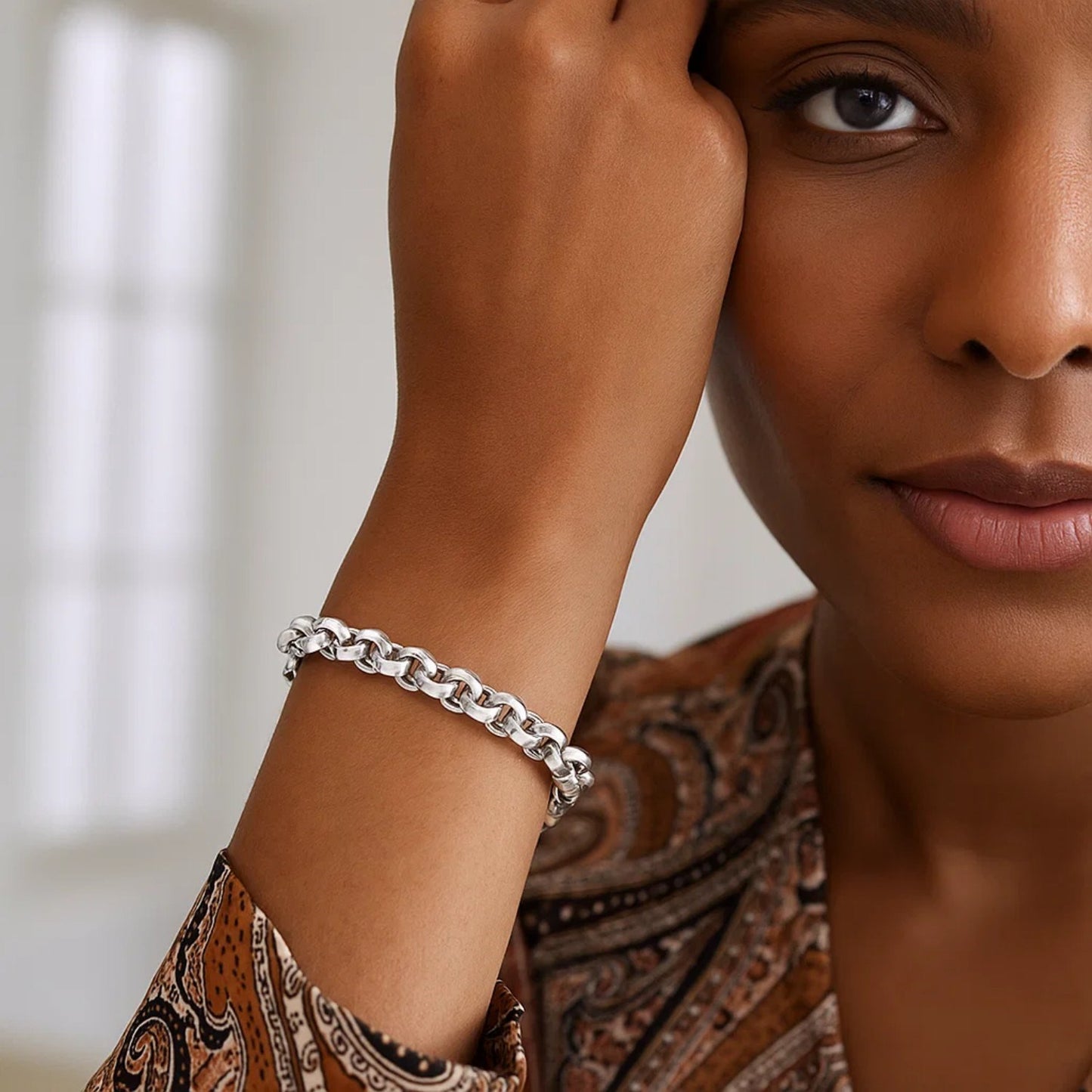 Sterling Silver Rolo Link Bracelet