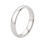 14k White Gold Comfort Fit Wedding Band(4.00 mm)