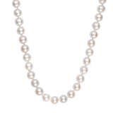 Pearl Necklace with Ball Clasp in 14K Yellow Gold