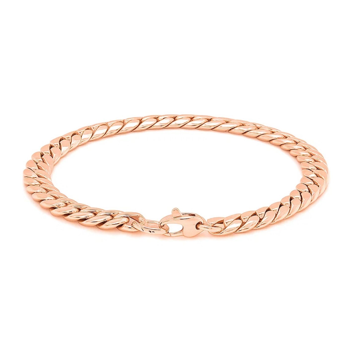 14K Rose Gold Cuban Link Bracelet (5.90 mm)