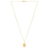 Moon and Stars Necklace in 14K Yellow Gold