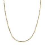 Two Tone Pallina Bead Necklace in 14K Gold